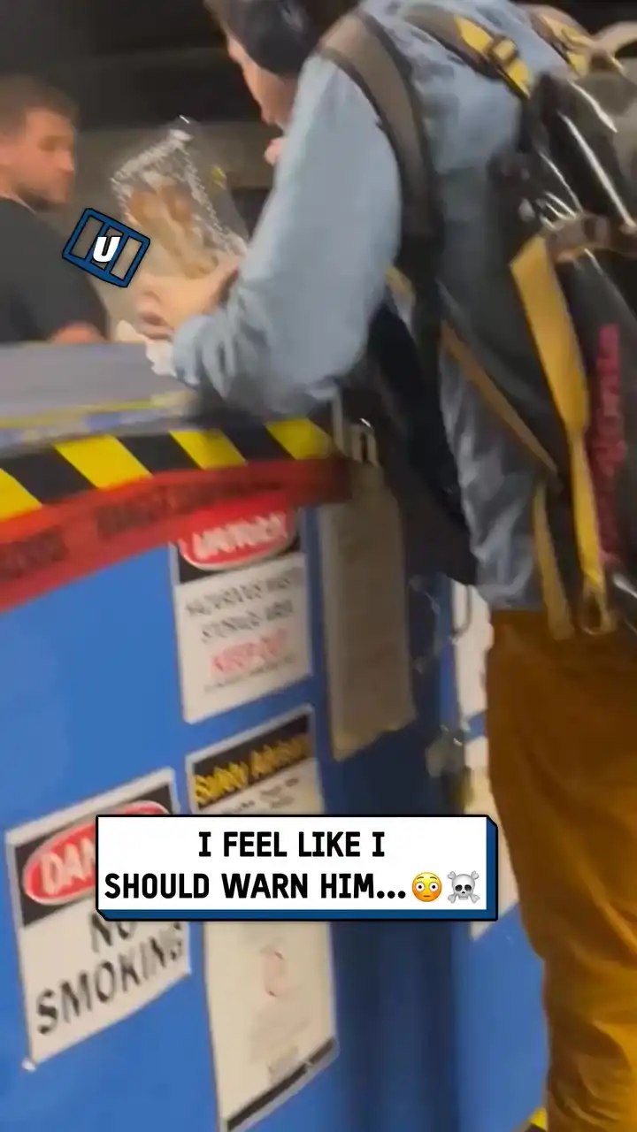 Eating lunch on hazardous waste storage β οΈπ±