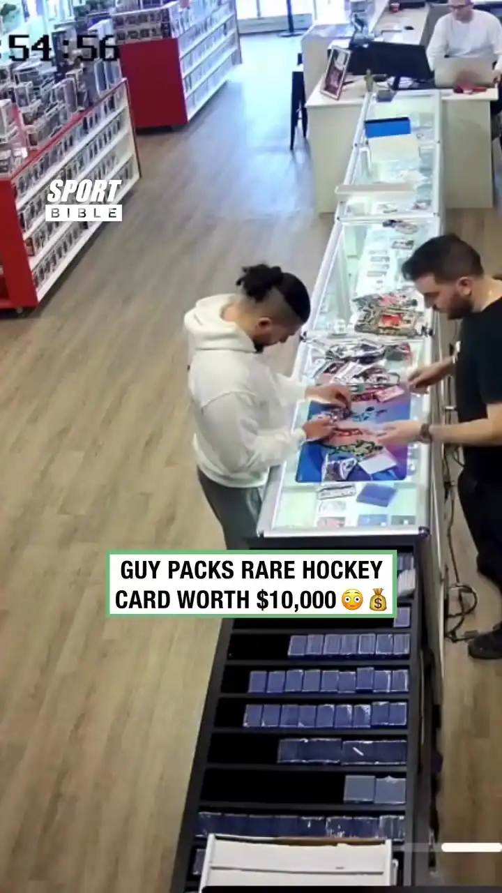 Guy Packed $10,000 Rare Hockey Card