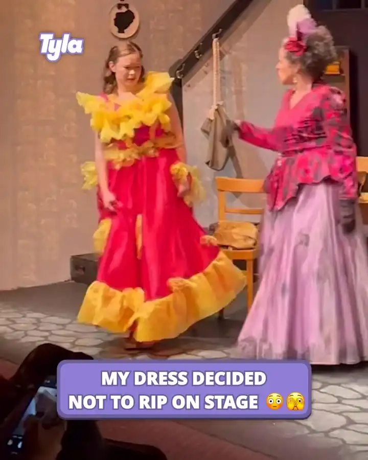 When the dress decides not to rip 😲