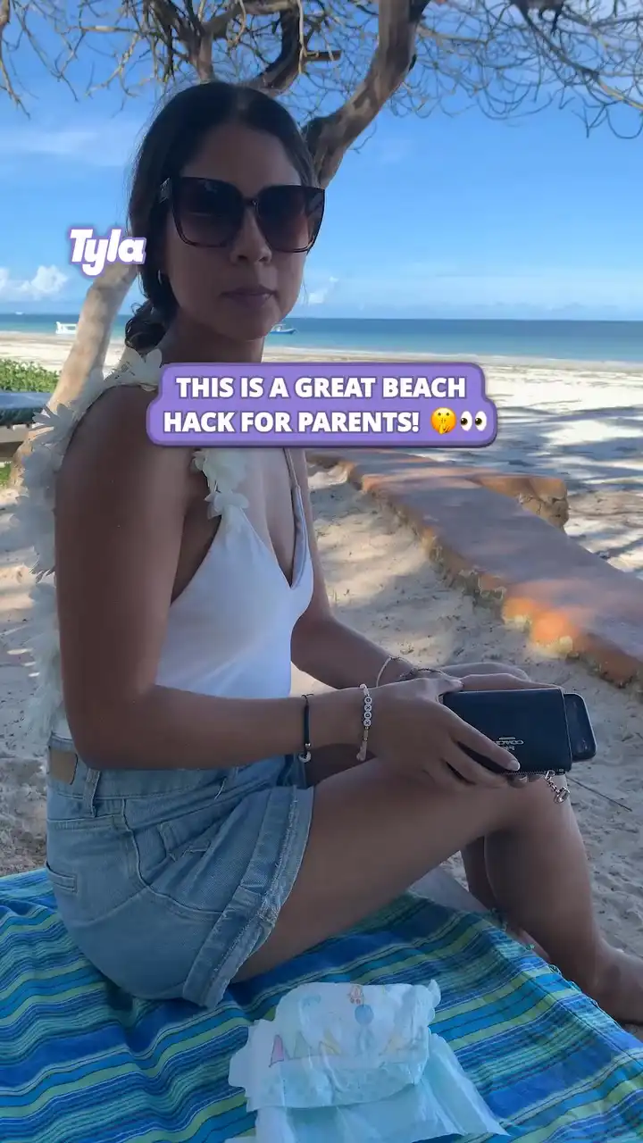 Beach hack for parents 🤫👀