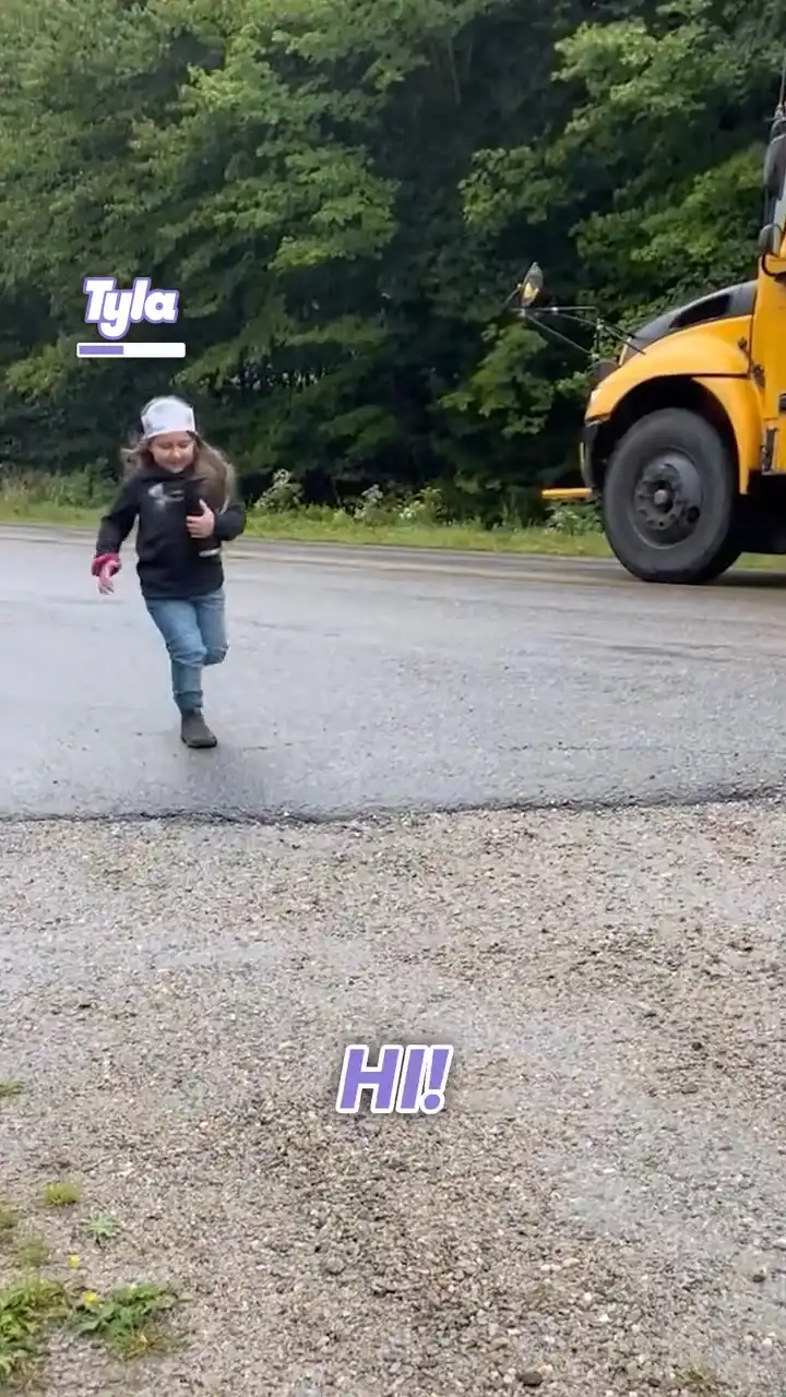 Daughter forgets her backpack 😲