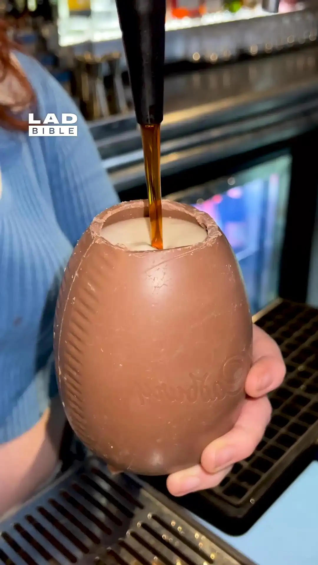 Enjoying my Guinness from an Easter Egg 🤤