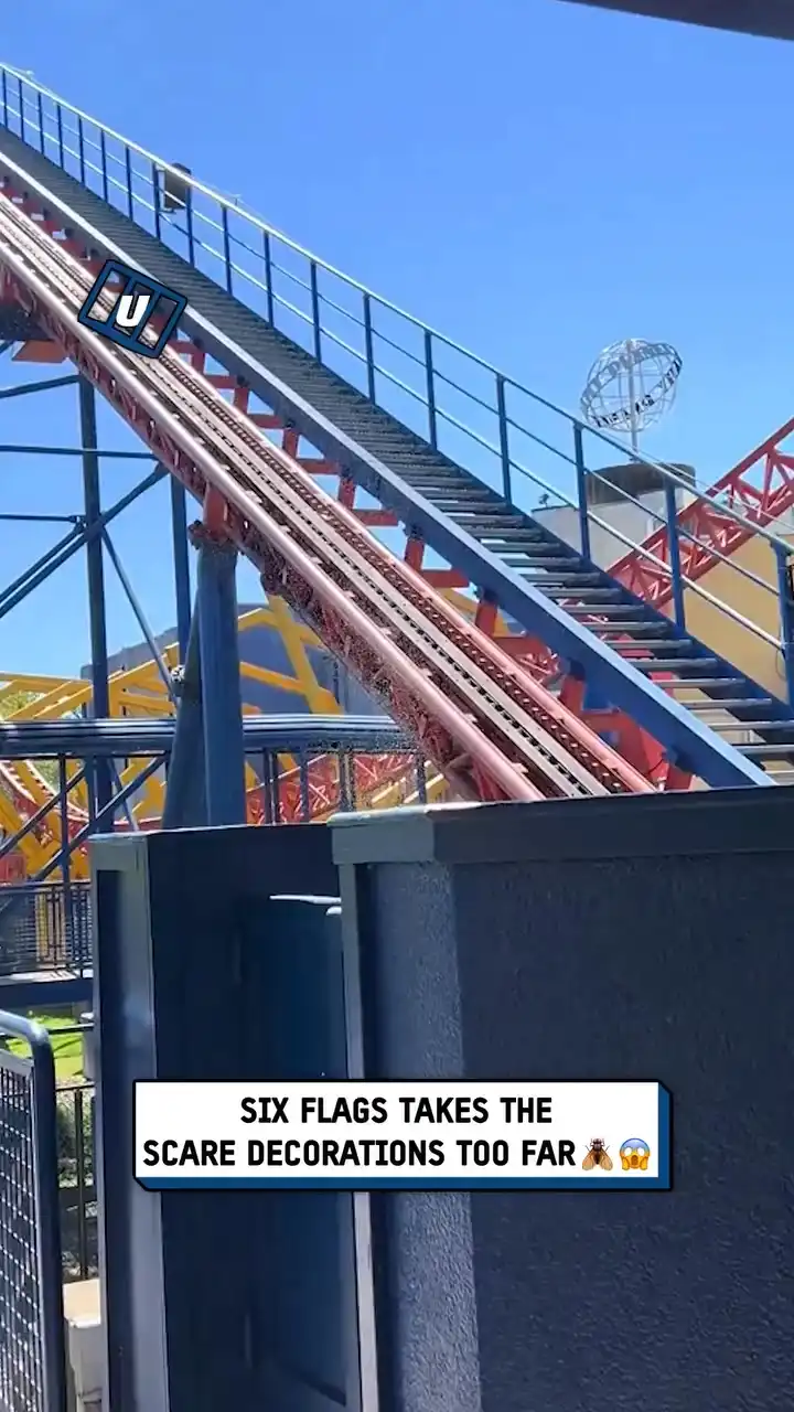 Six Flags takes the scare decor too far 🪰😱