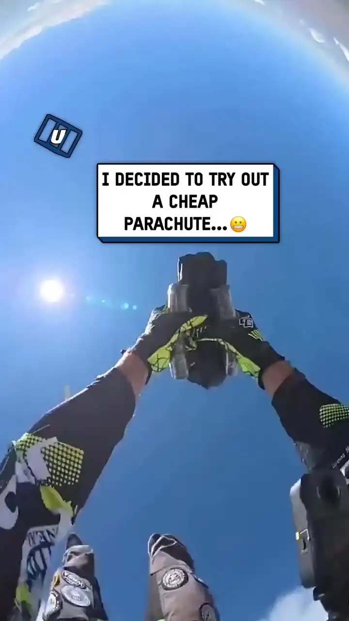 Testing a cheap parachute 🪂😱