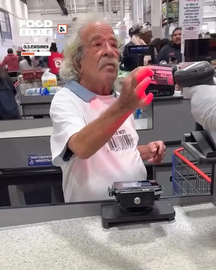 Man takes buying chicken very seriously 😂🍗