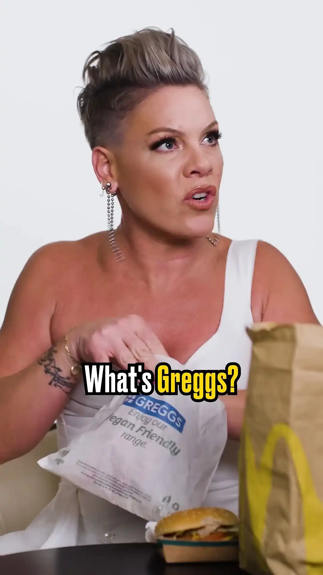 P!nk is NOT impressed by British snack