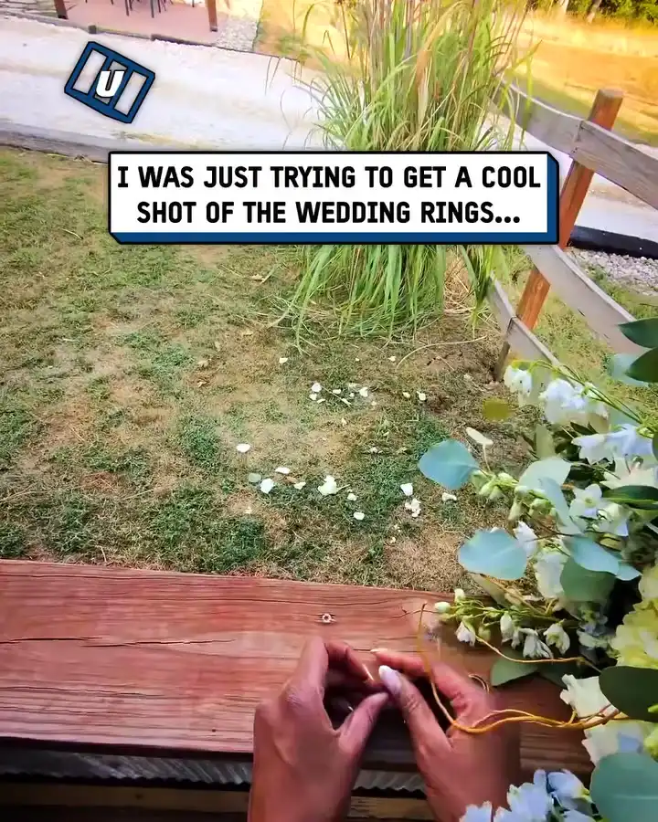 Wedding videographer loses rings 😱💍