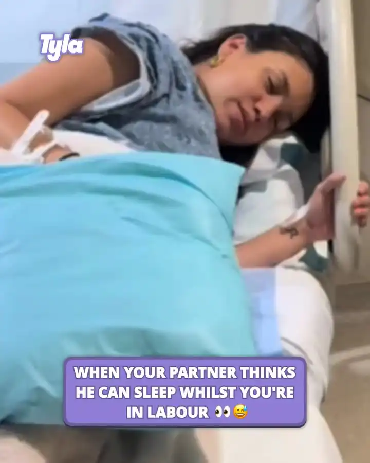 When your partner thinks he can sleep whilst you're in labour 😴🙅‍♀️