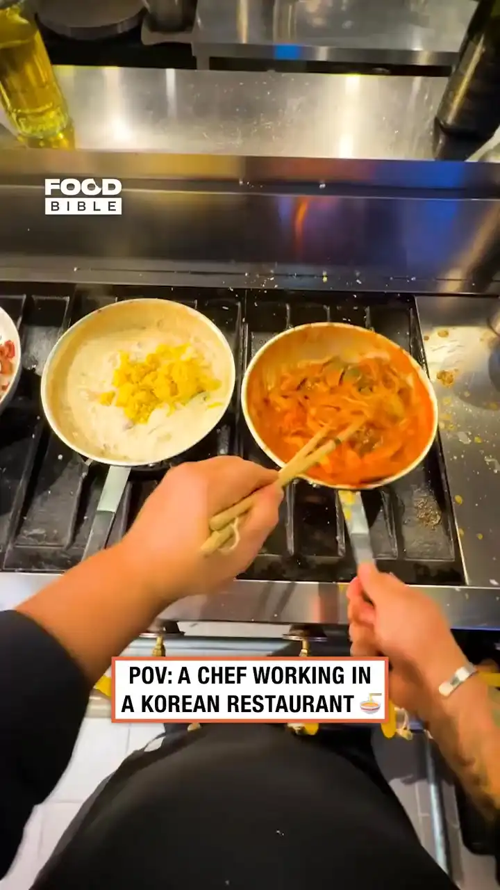 POV: a chef in a Korean restaurant π