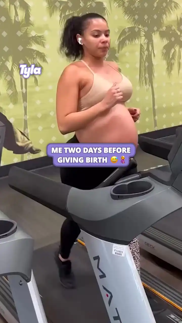 2 days before giving birth 😅🤰