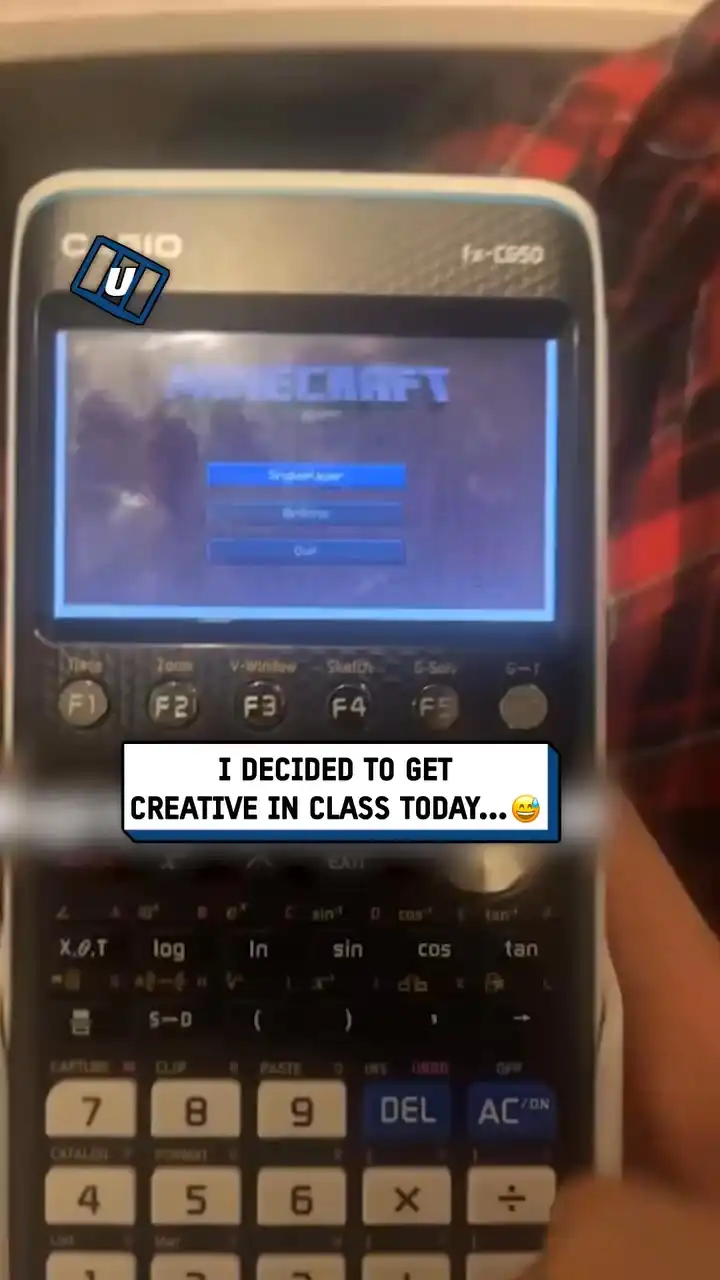 Playing Minecraft on a calculator