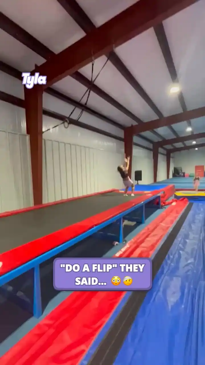 Do a flip they said 😳😅