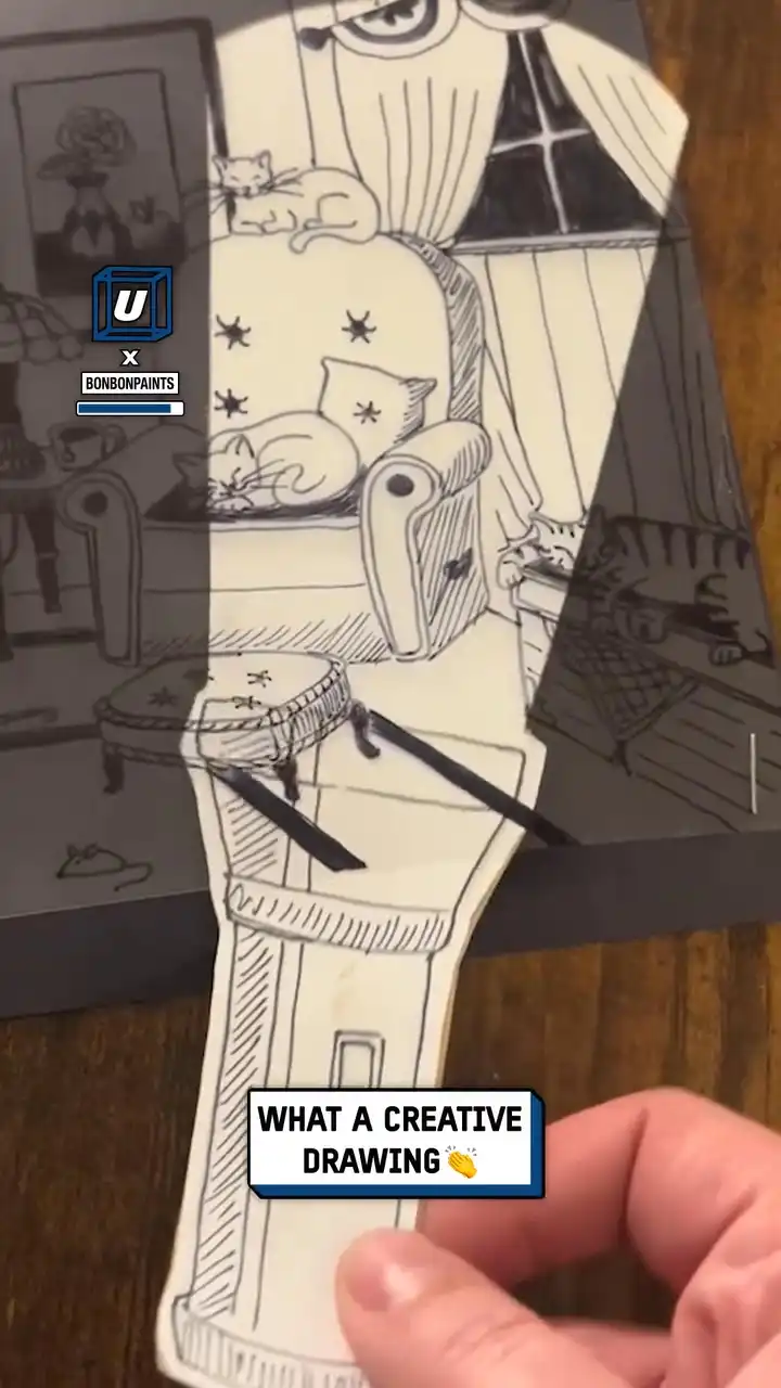 Flashlight drawing illusion 🔦🤯