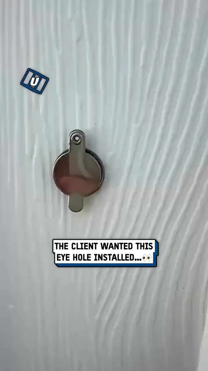Pointless spy hole 🔎🤣