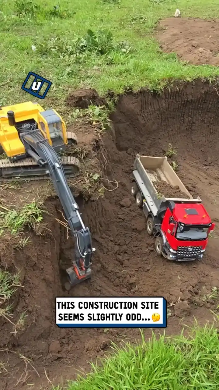 Remote control construction work 🏗️😮
