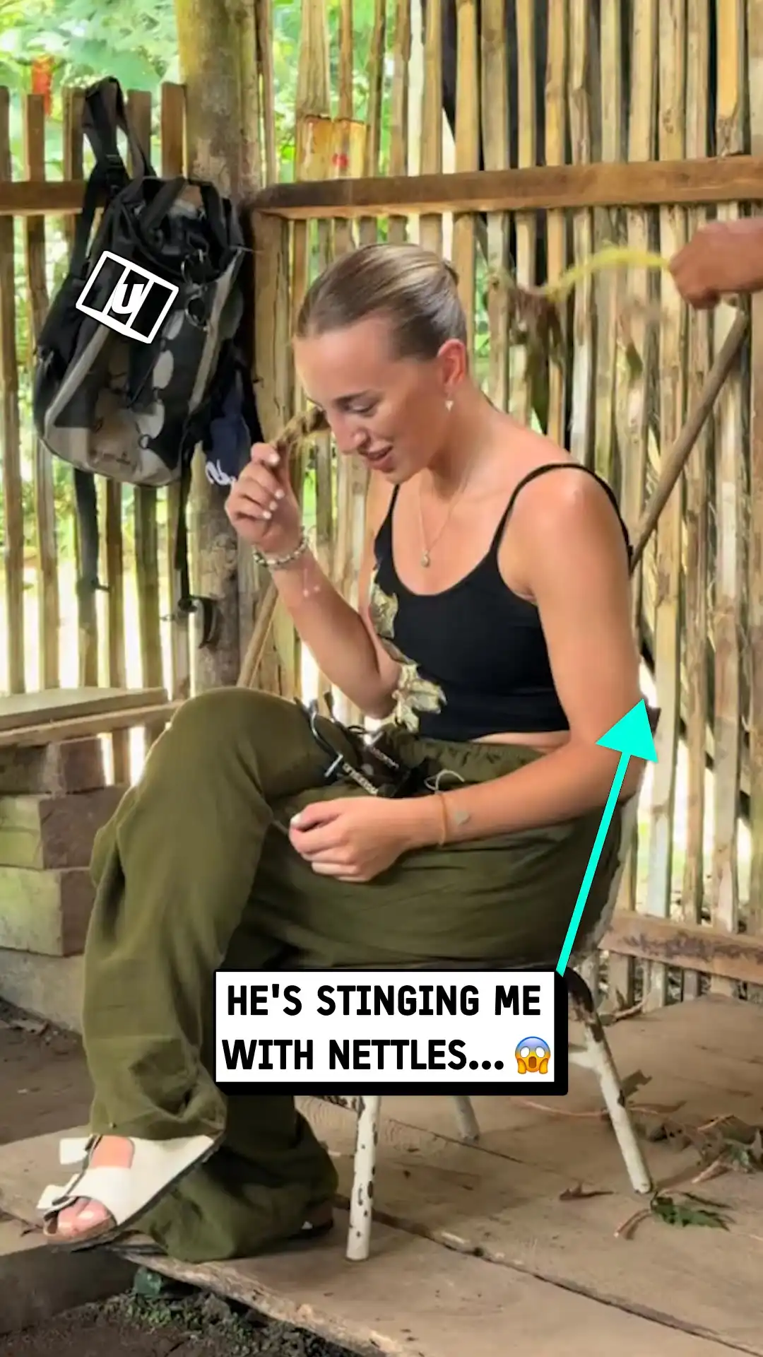 Bro stung me with nettles 😳🌿