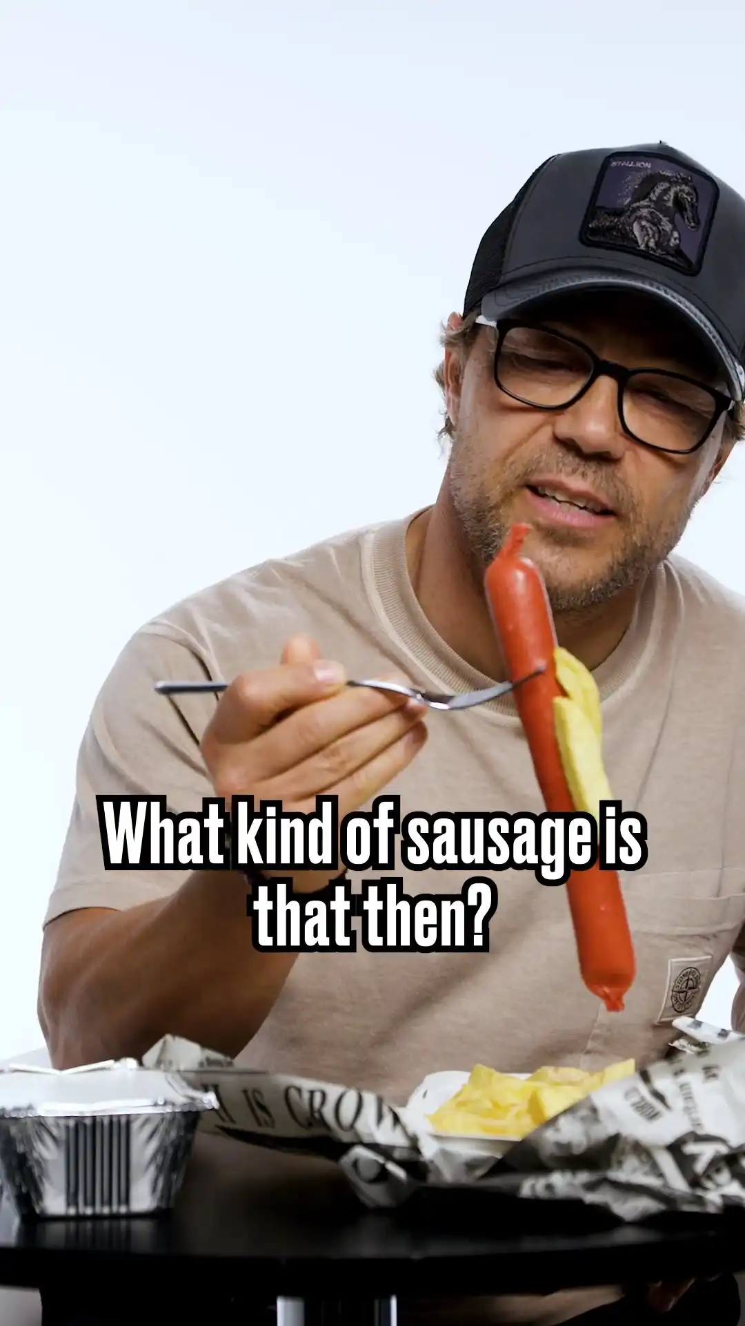 Stephen Graham unimpressed by British snack 😂