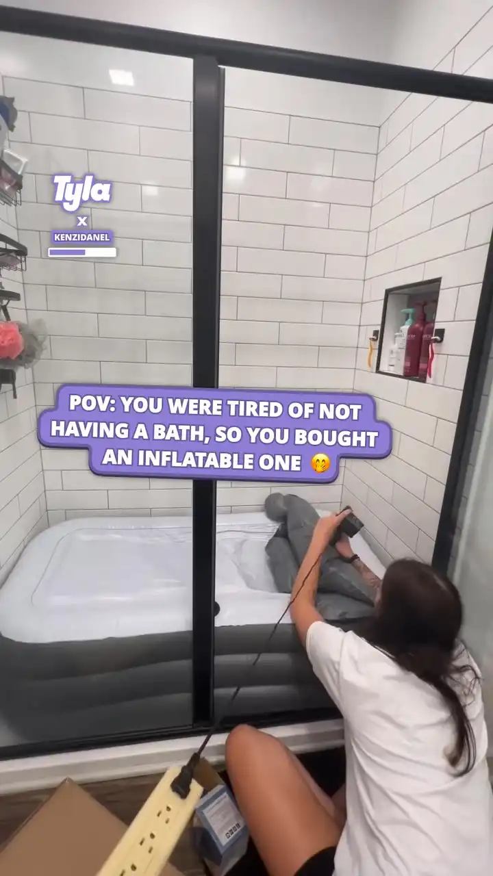 Your sign to get yourself an inflatable bath 😲