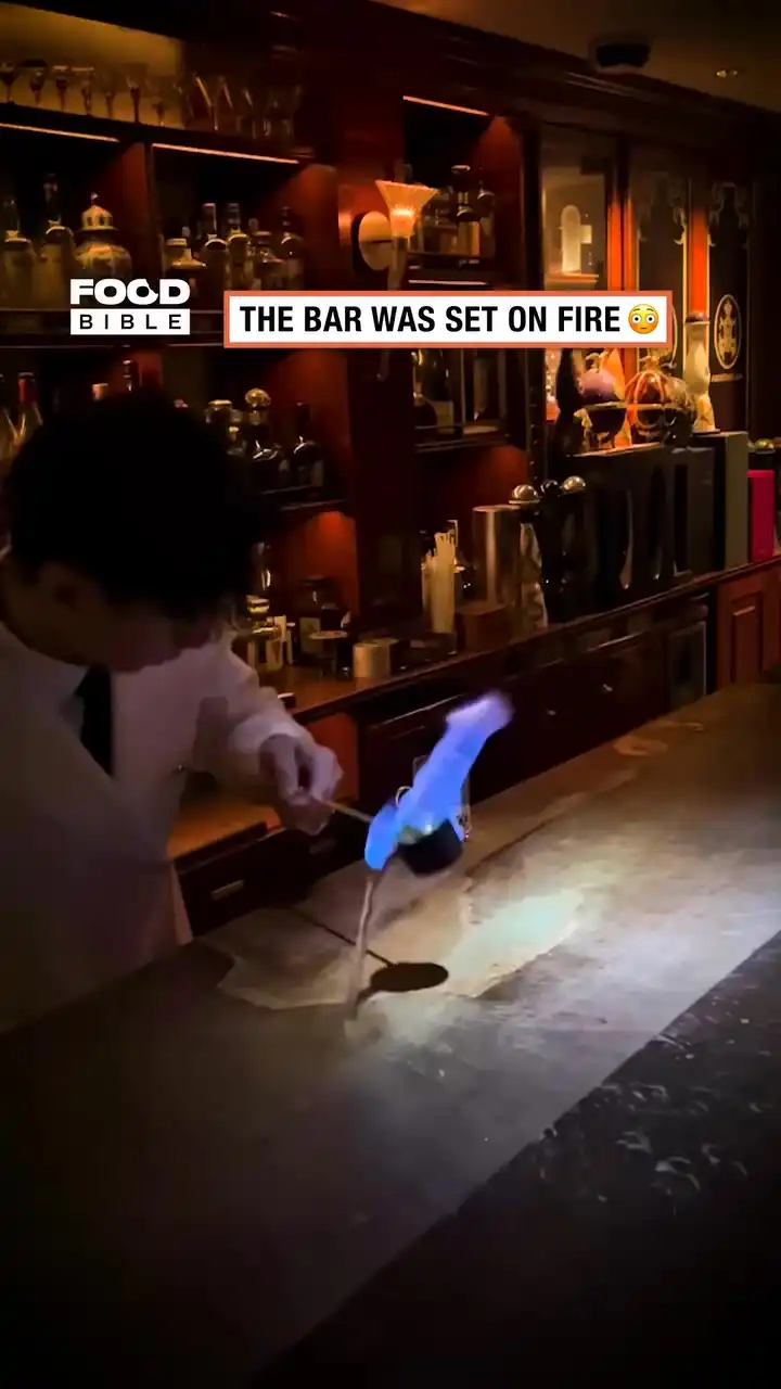 Fire at the bar 🔥