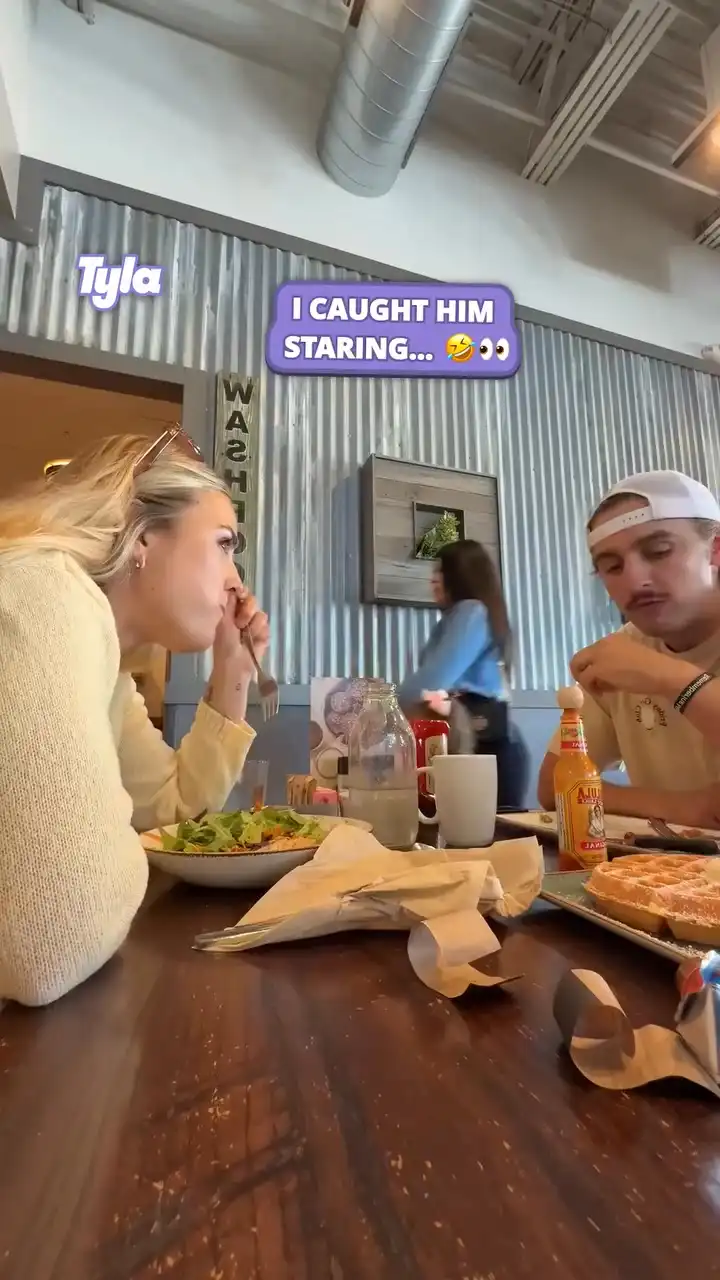 GF catches BF staring at woman walking past 👀