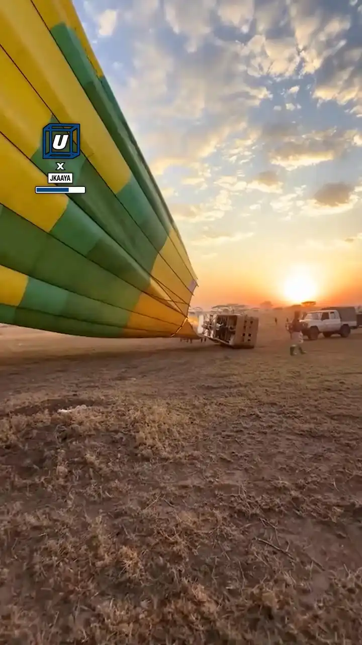 Hot air balloon taking off sideways 😲🔥