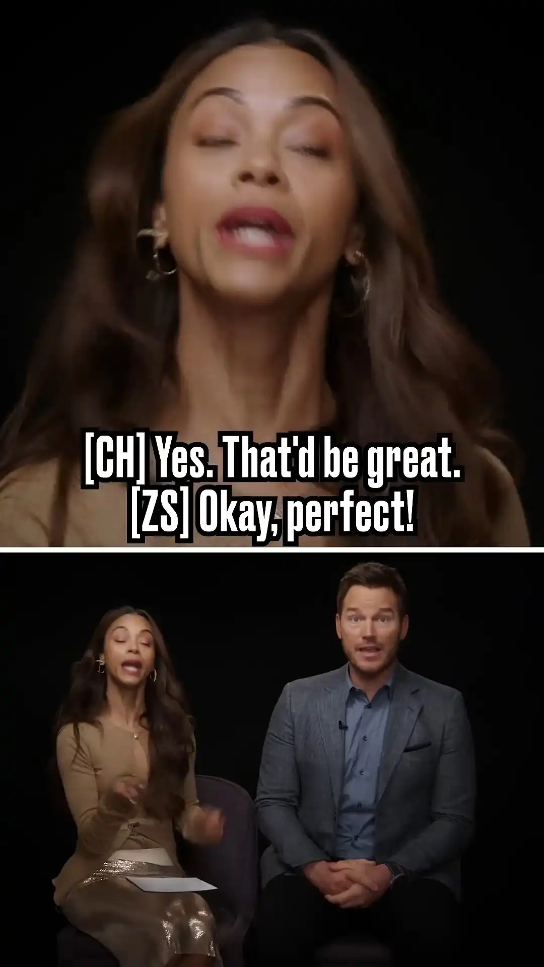 Zoe Saldaña impresses Chris Pratt by reciting lines in Spanish 🤣