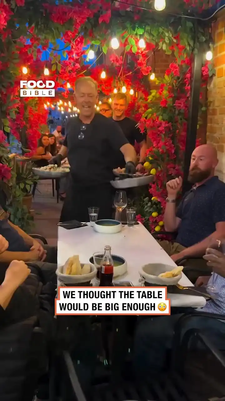 Small table, big spread 😯