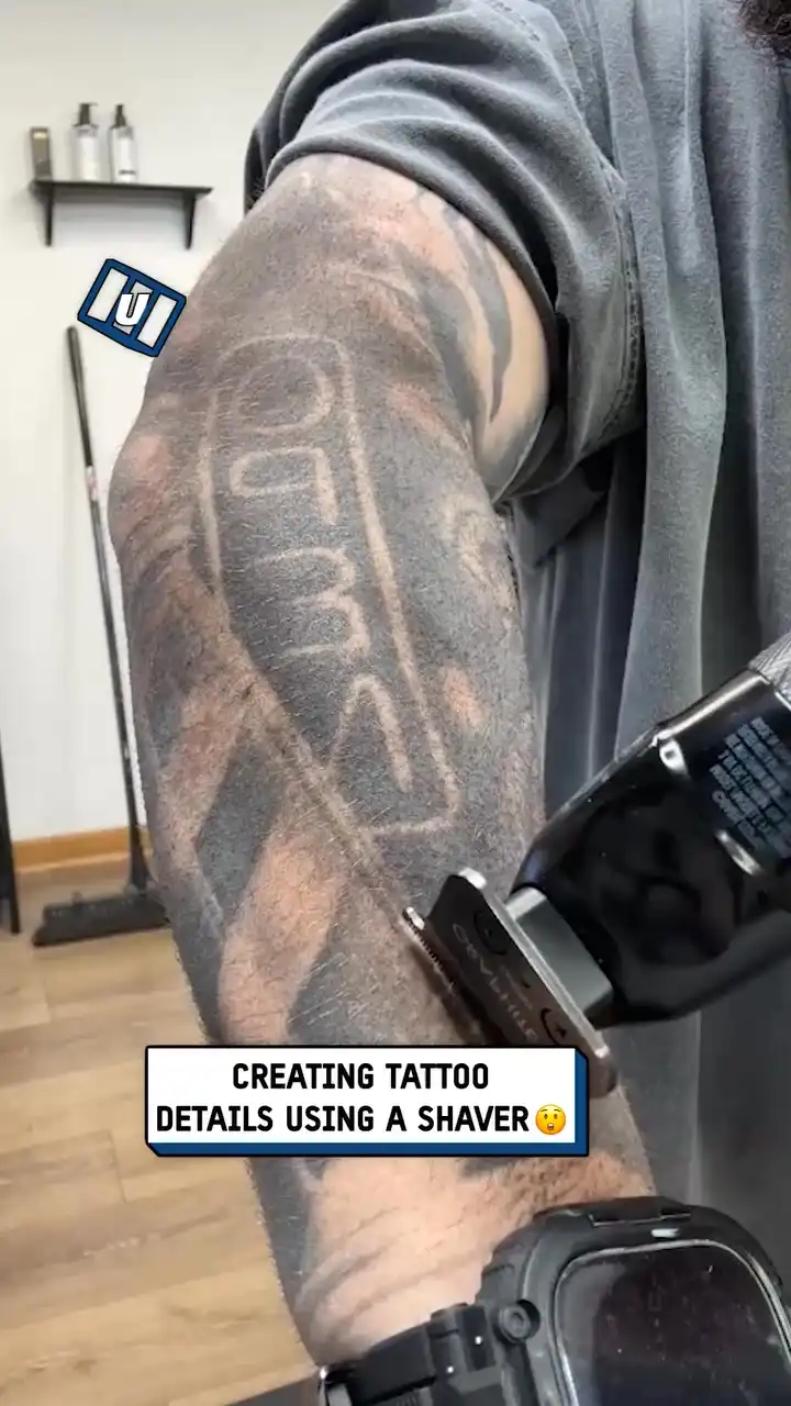 Shaving details into my tattoo πͺπ€―