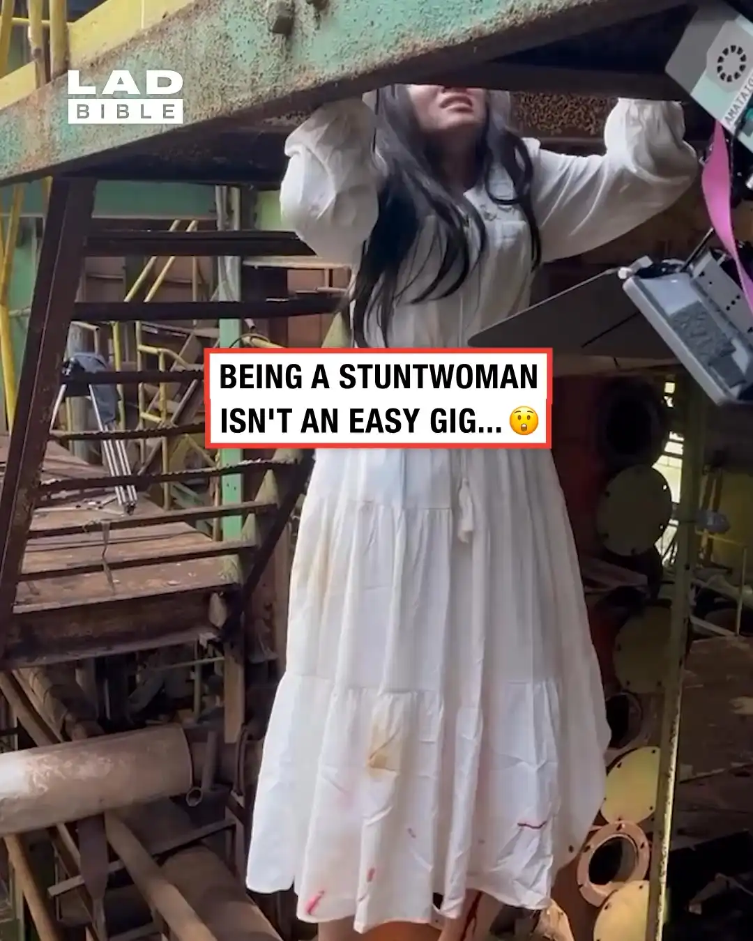 Being a stuntwoman isn't easy 😲