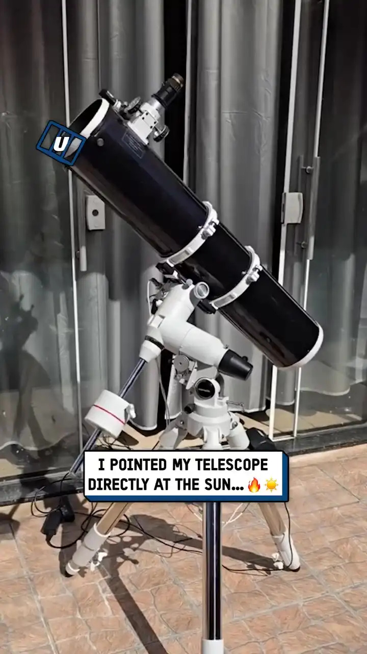Burning objects with telescope 🔭🔥