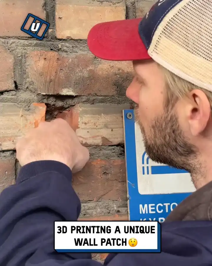 3D printing a wall patch 🧱😲