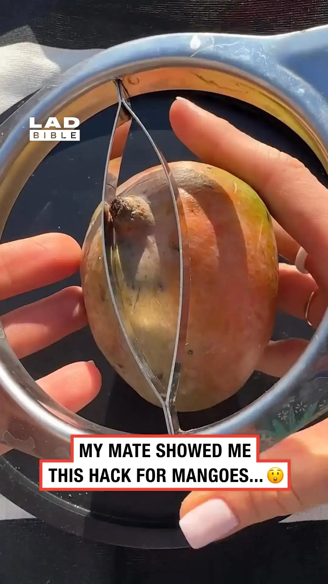 Hack to cut a mango 🥭