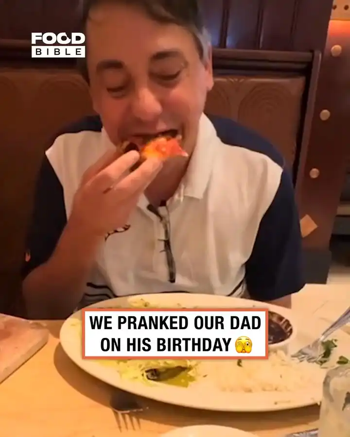 Dinner prank on Dad's birthday 🫣