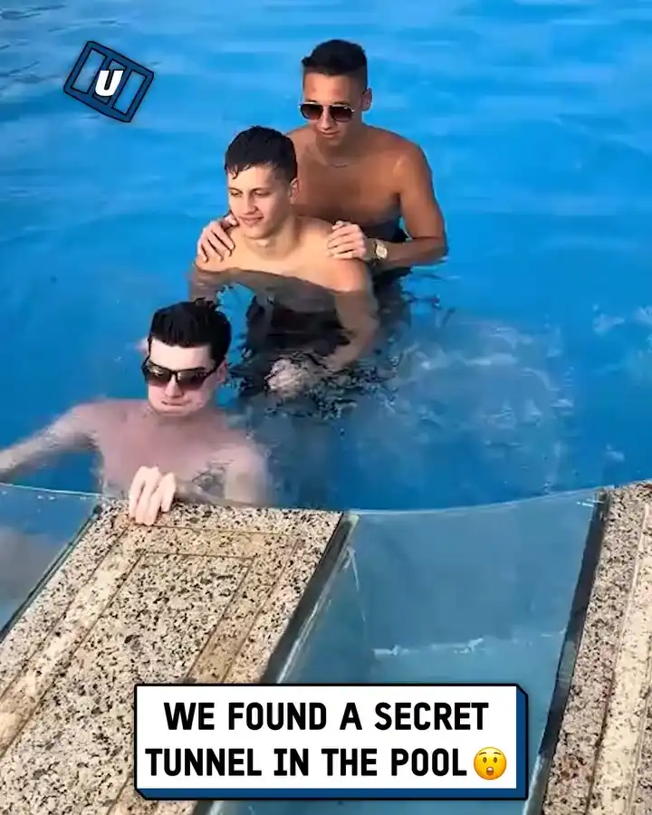 Going through the secret pool tunnel ๐โโ๏ธ๐คฃ