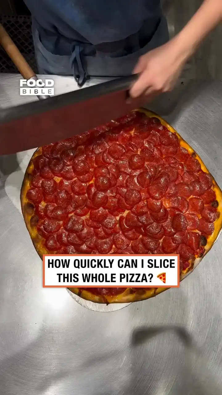 Slicing pizza in seconds π