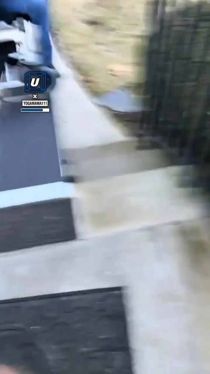 Testing mom's wheelchair ramp goes wrong 😱😅