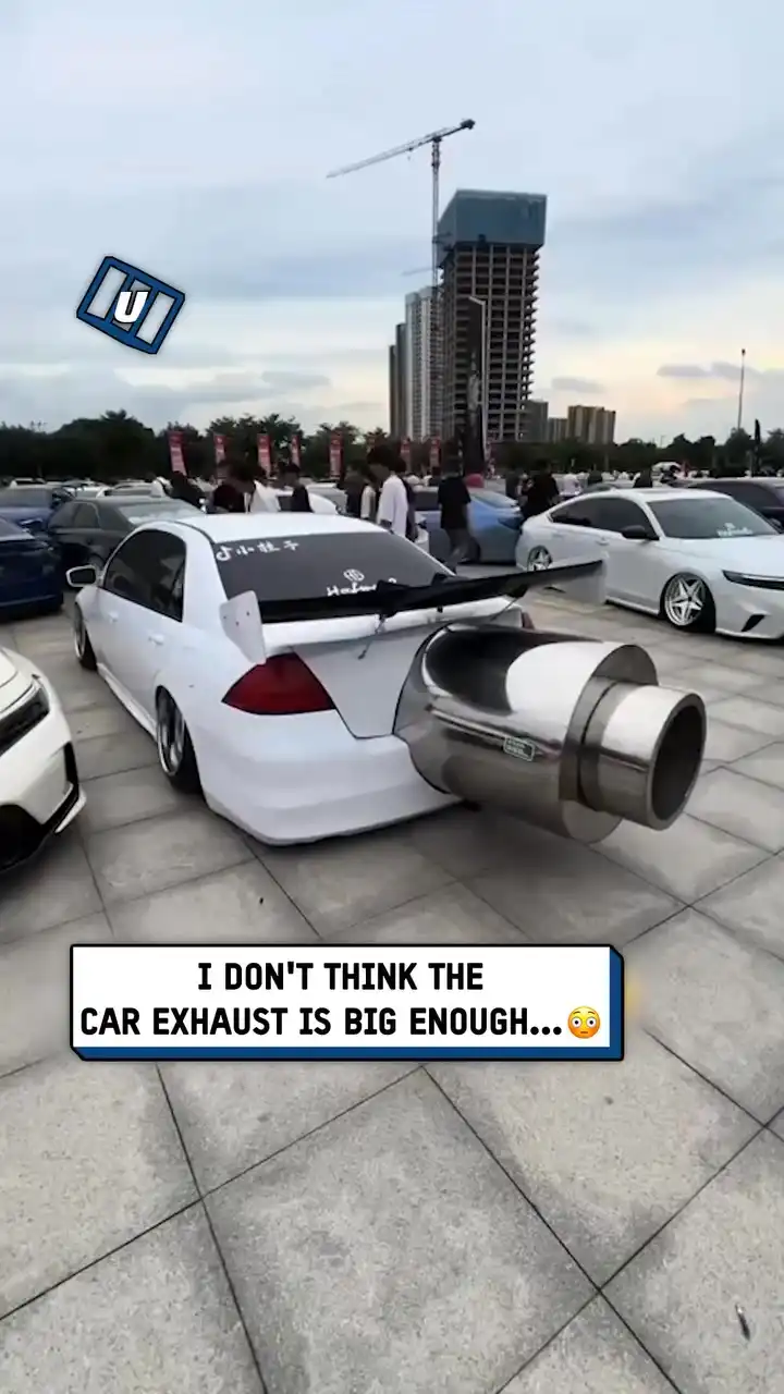 Giant car exhaust 🚙💨