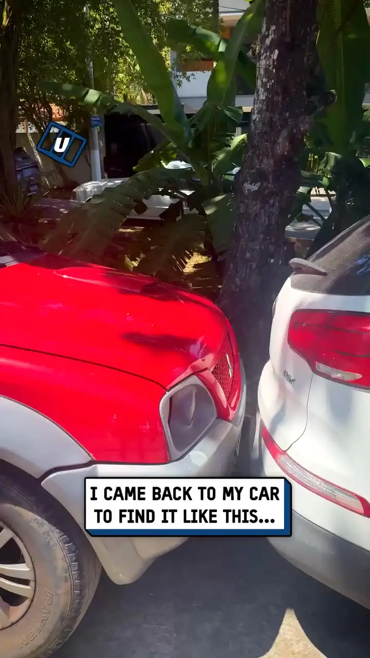 Came back to a tight parking situation 😲🚙