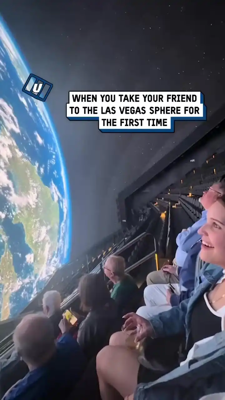 Friend is blown away by Las Vegas Sphere 😲