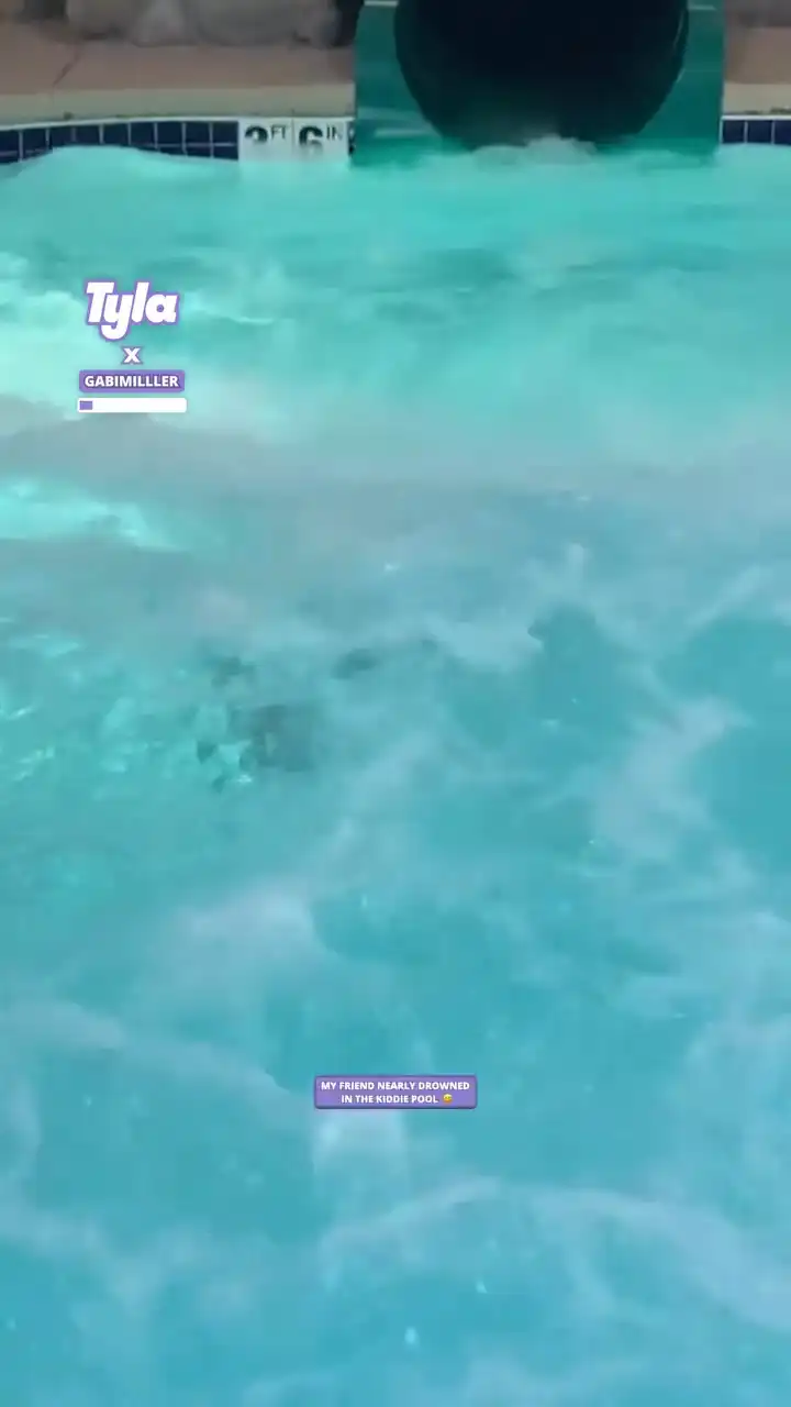 Nearly drowned in kiddie pool 🏊