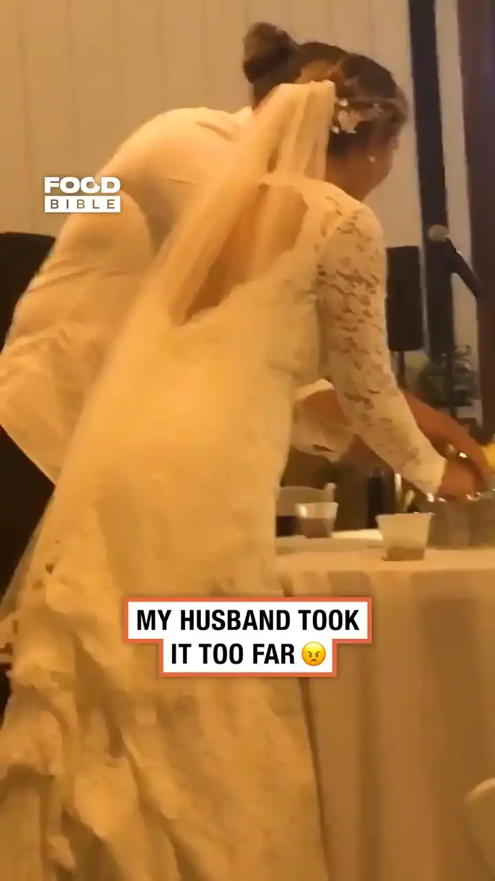 Cake cutting takes a turn 🎂