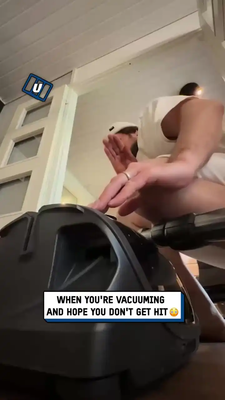 When you're done vacuuming and have to bring the wire in 😱🤣