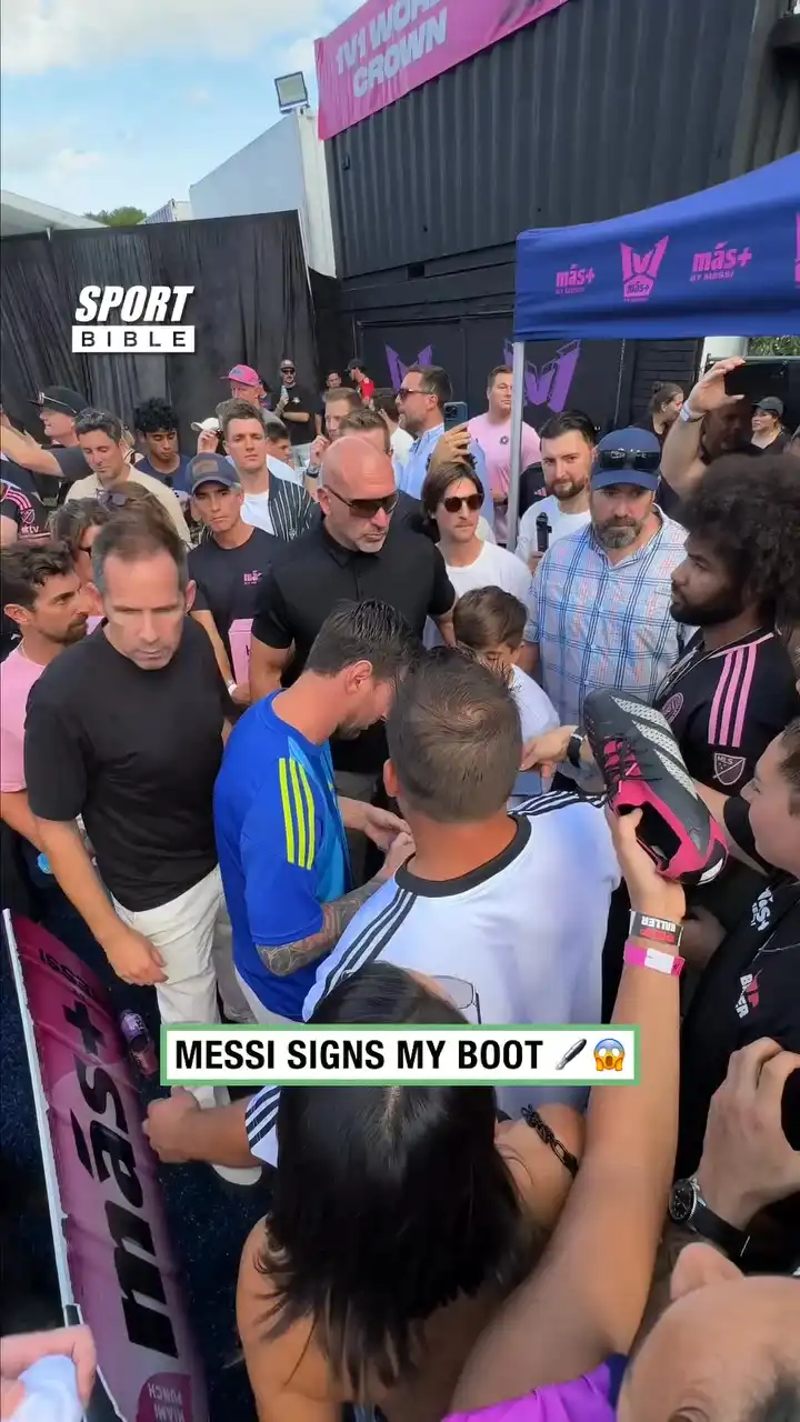 Messi Signed My Boot!