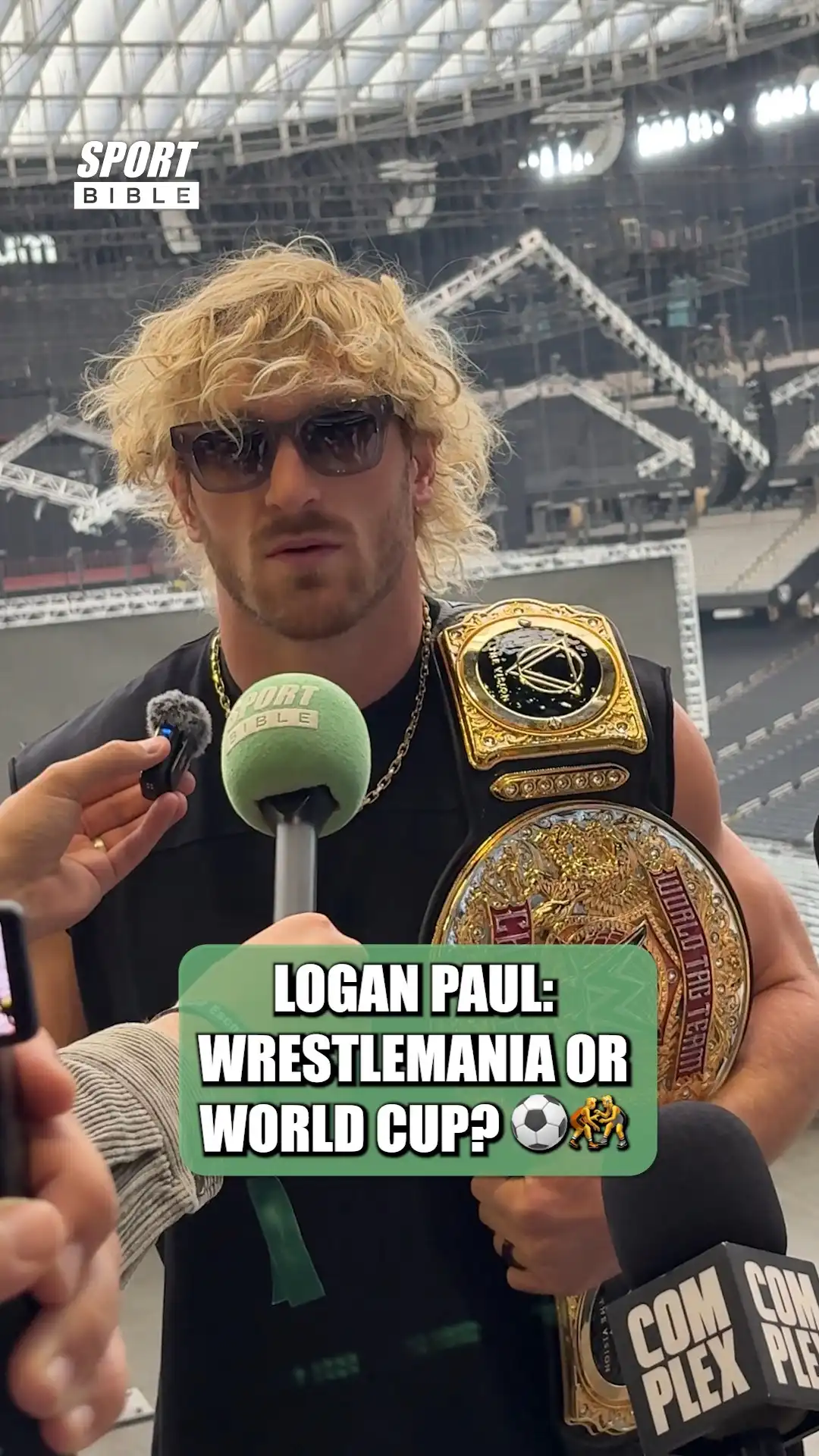 Logan Paul  is asked 'Wrestlemania or World Cup?' 🤼⚽️ WWE Netflix