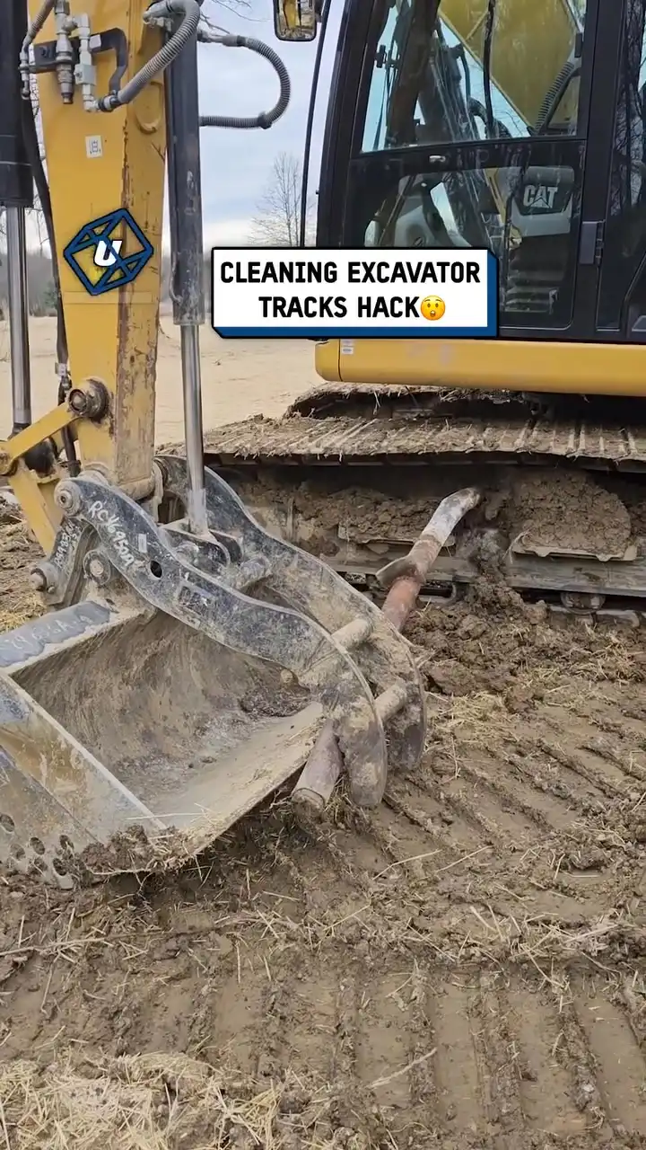 Cleaning excavator tracks hack ππ€―