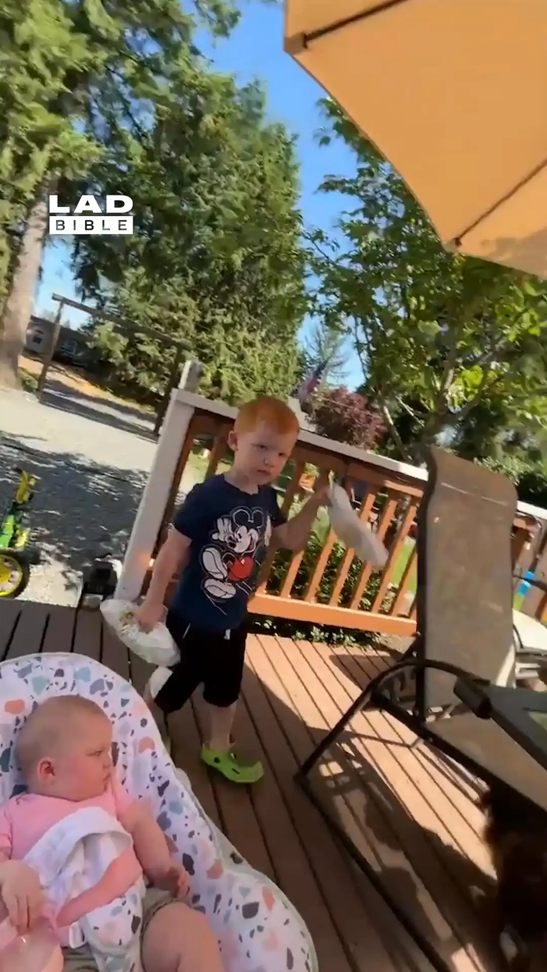 My son demanded I changed his nappy π