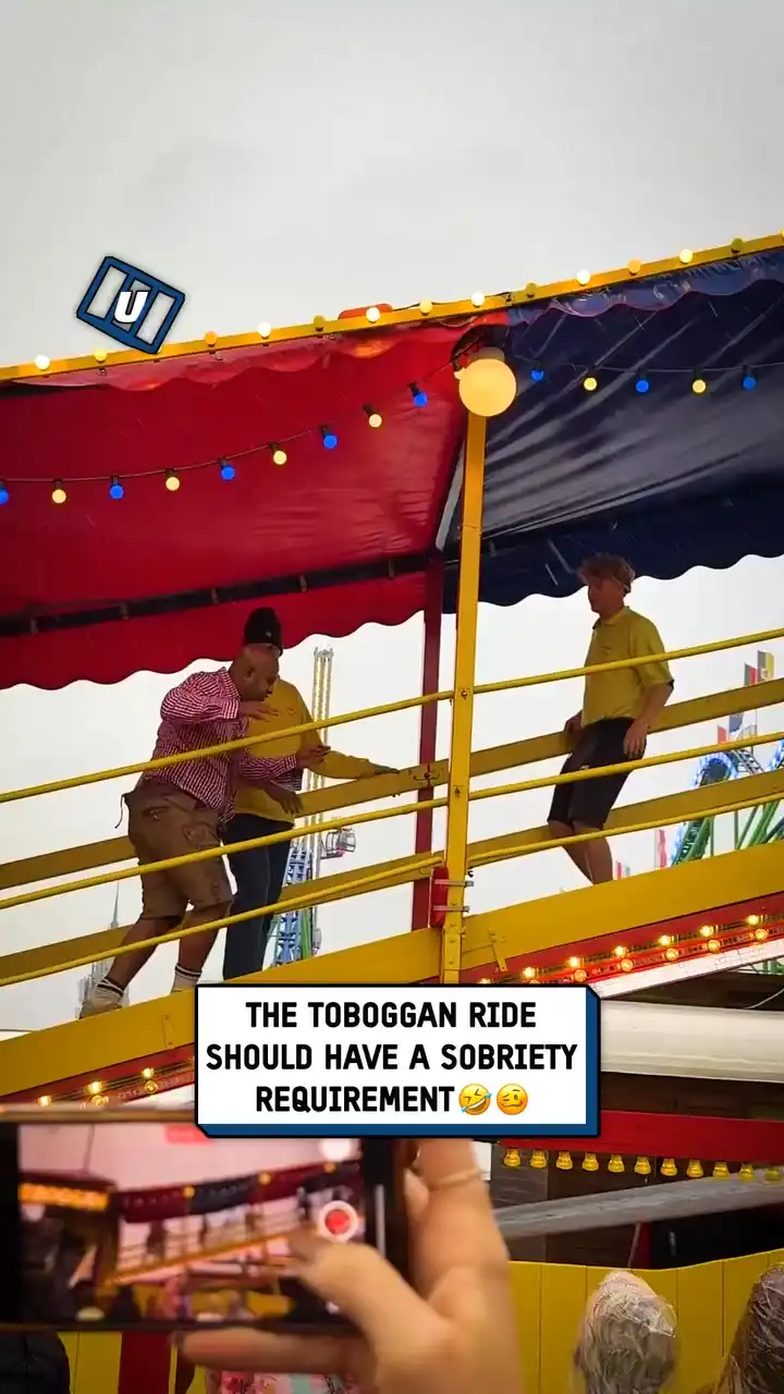 Oktoberfest toboggan ride 🥴🤣