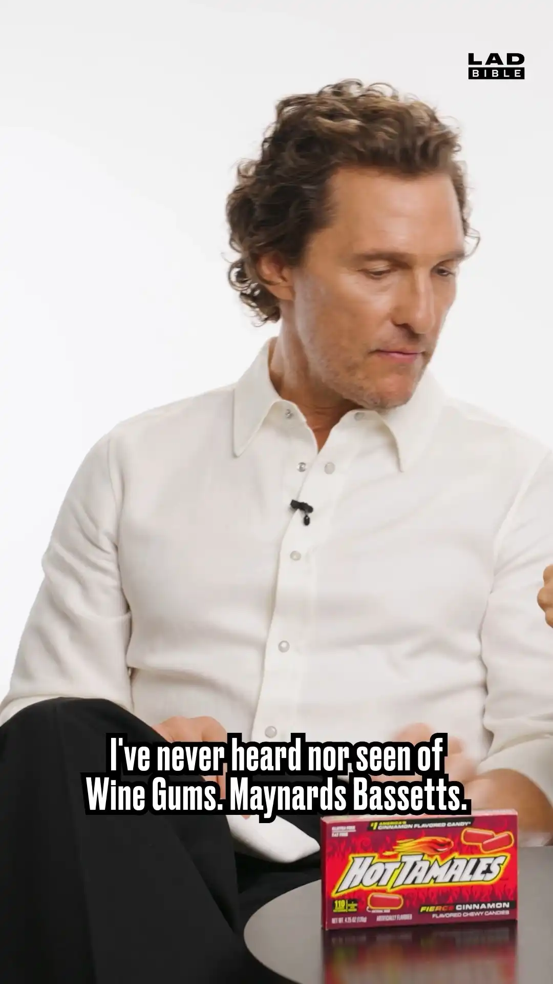 Matthew McConaughey & America Ferrera compare US and British candy