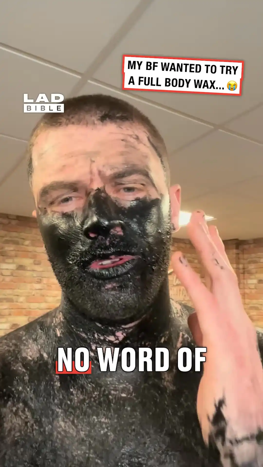 My BF wanted a full body wax 😳😅