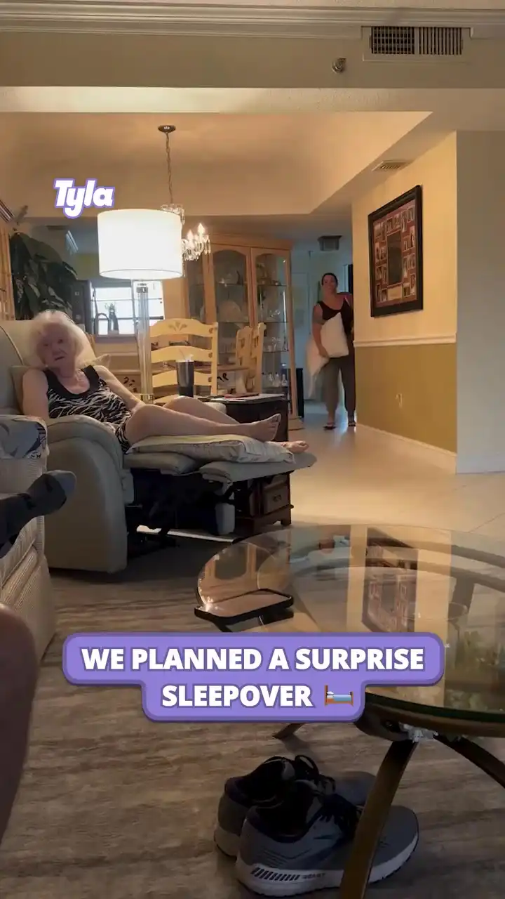Surprise sleepover at Grandma's took a turn...